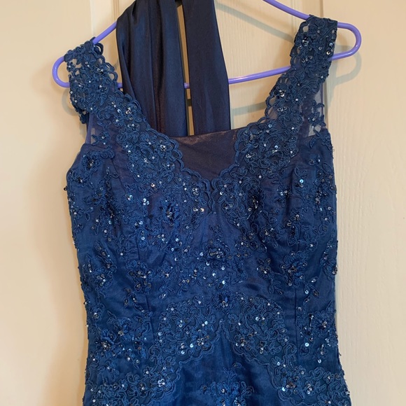 Jovani evening gown navy blue - Picture 5 of 7